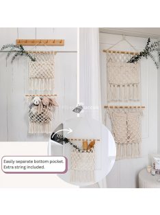 3-szintes függő szövött tárolótáska