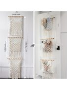 3-szintes függő szövött tárolótáska