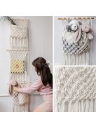 3-szintes függő szövött tárolótáska