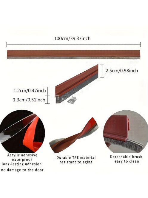 100 cm-es ajtó alatti huzatgátló