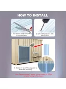 Műanyag kutyaház bejárat fedő