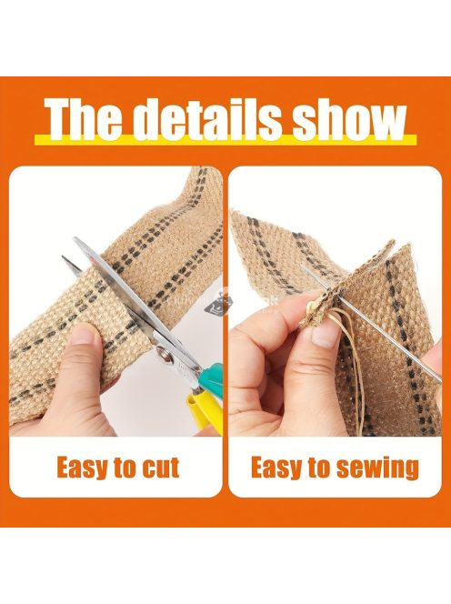 8.89 cm széles zsákvászon tekercs