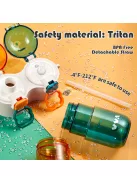 Hordozható 2-az-1-ben Sport Pohár Zárható Fedéllel