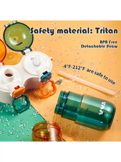 Hordozható 2-az-1-ben Sport Pohár Zárható Fedéllel