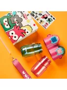 Hordozható 2-az-1-ben Sport Pohár Zárható Fedéllel