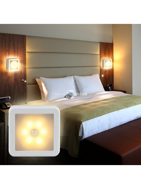 LED éjjeli lámpa, mozgásérzékelős lámpa