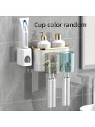 Könnyen felszerelhető falra szerelhető fogkefetartó gargarizáló pohárral