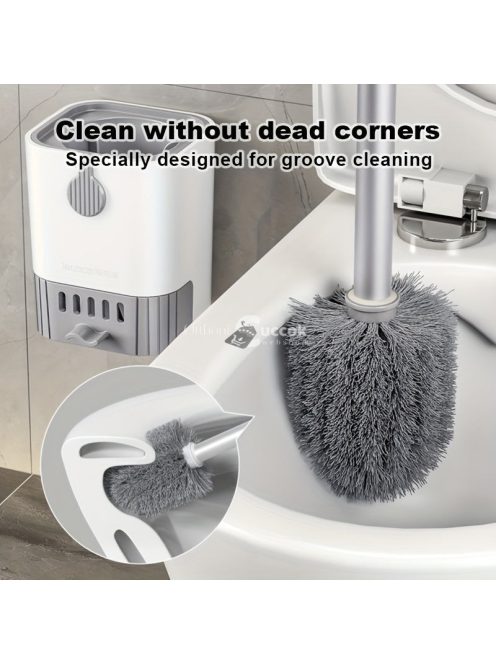 Falra Szerelhető Hosszú Nyelű WC Tisztítókefe Tartóval