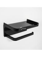 öntapadós műanyag WC-papírtartó perforált fiókkal