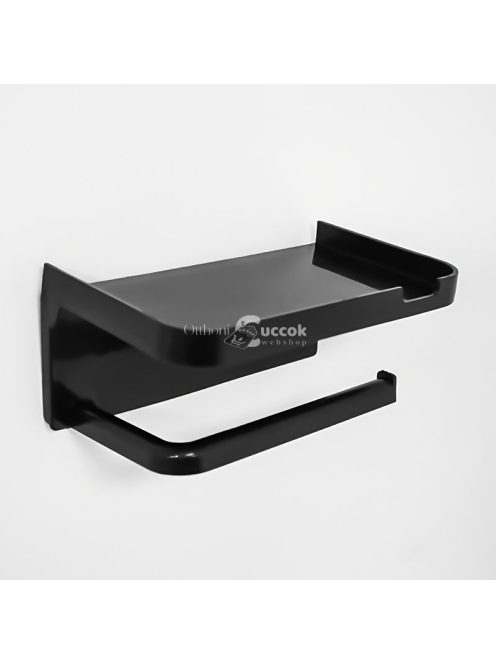 öntapadós műanyag WC-papírtartó perforált fiókkal