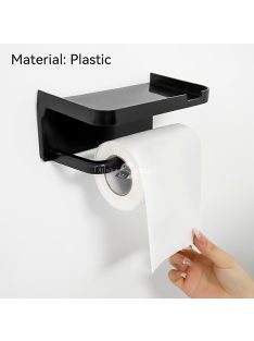 öntapadós műanyag WC-papírtartó perforált fiókkal