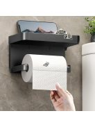 öntapadós műanyag WC-papírtartó perforált fiókkal