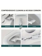 Falra szerelhető szilikon WC-kefe készlet tartóval