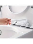 Falra szerelhető szilikon WC-kefe készlet tartóval
