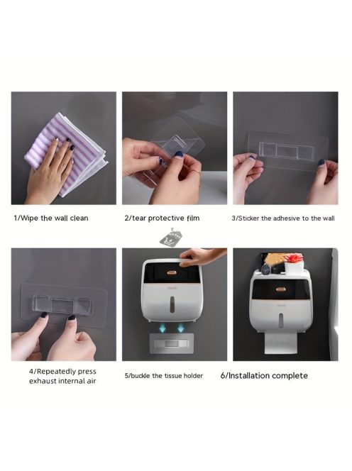 Nagy Kapacitású Dupla Rétegű WC Papír Tartó