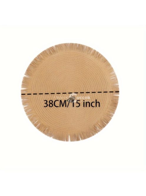 6db Kerek Fonott Tányéralátét