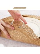 6db Kerek Fonott Tányéralátét