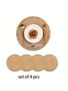 6db Kerek Fonott Tányéralátét