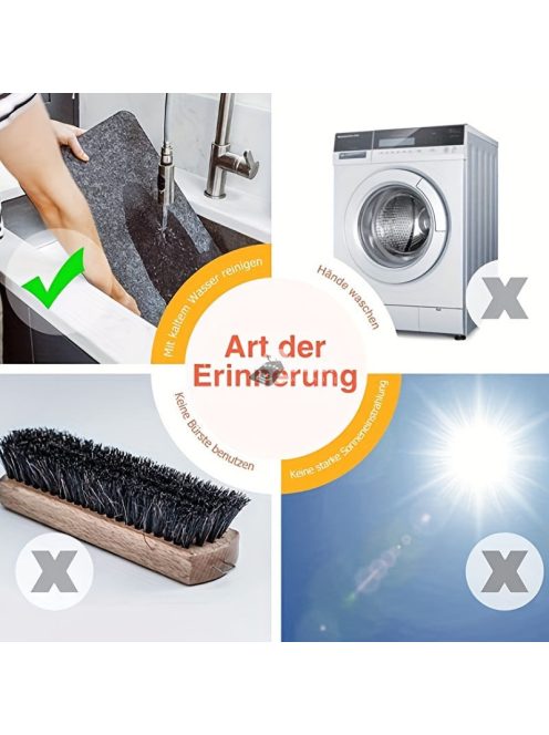 4 db mosható filc alátét és pohár alátét szett