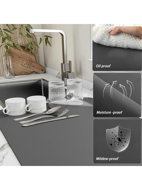 Gyorsan száradó edényalátét, többcélú vízcsepegtető alátét