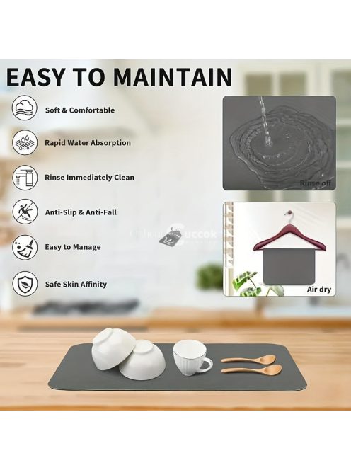 Gyorsan száradó edényalátét, többcélú vízcsepegtető alátét
