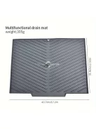 Szilikon edényszárító szőnyeg