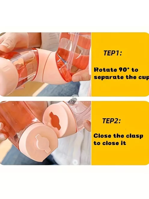 U-alakú kettős rekeszes sport kulacs