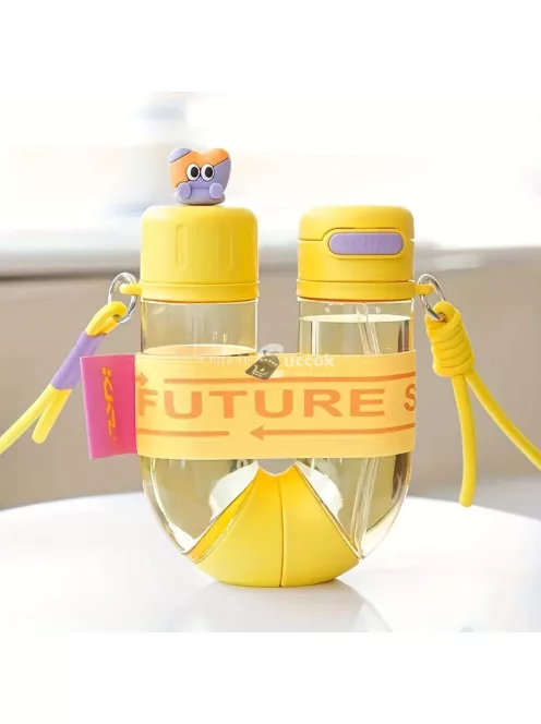 U-alakú kettős rekeszes sport kulacs