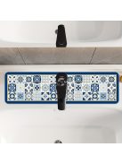 Asztali edény szárító alátét, csempe mintás poliészter nedvszívó alátét