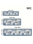 Asztali edény szárító alátét, csempe mintás poliészter nedvszívó alátét