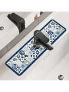 Asztali edény szárító alátét, csempe mintás poliészter nedvszívó alátét