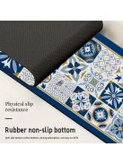 Asztali edény szárító alátét, csempe mintás poliészter nedvszívó alátét