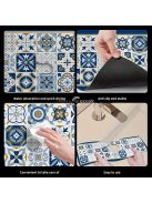 Asztali edény szárító alátét, csempe mintás poliészter nedvszívó alátét