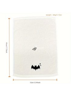 Tiszta pamutból készült, hímzett Halloween konyharuha