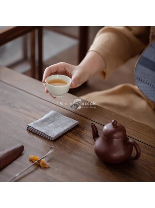 Egyszínű pamut-vászon teatörlő