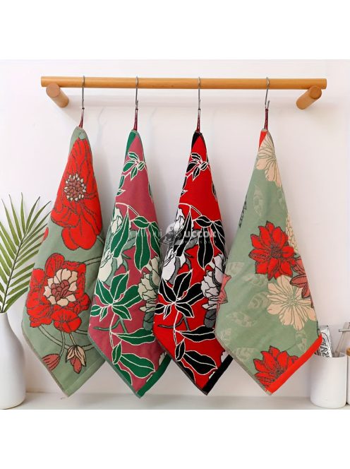 Stílusos régi virágos pamut konyharuha