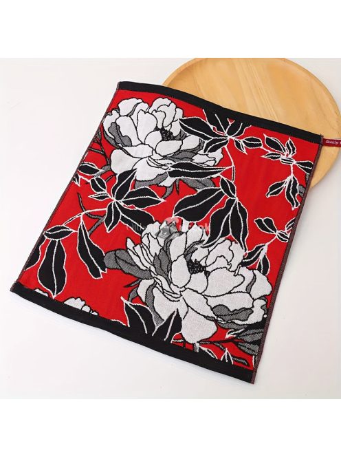 Stílusos régi virágos pamut konyharuha