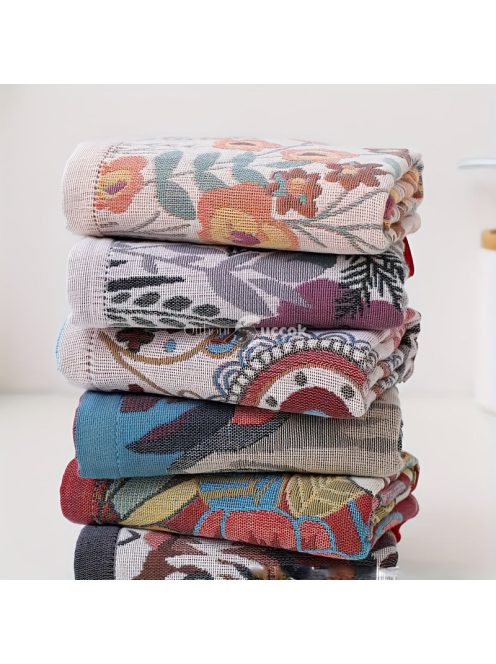 Virágos Konyharuha - Ultra-Puha, Nedvszívó és Gyorsan Száradó Levél Mintával