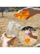 Kreatív, négyzet alakú kulacs, nagy űrtartalmú vizes palack