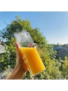 Kreatív, négyzet alakú kulacs, nagy űrtartalmú vizes palack