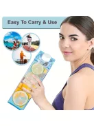 Kreatív, négyzet alakú kulacs, nagy űrtartalmú vizes palack