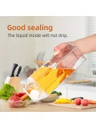 Kreatív, négyzet alakú kulacs, nagy űrtartalmú vizes palack