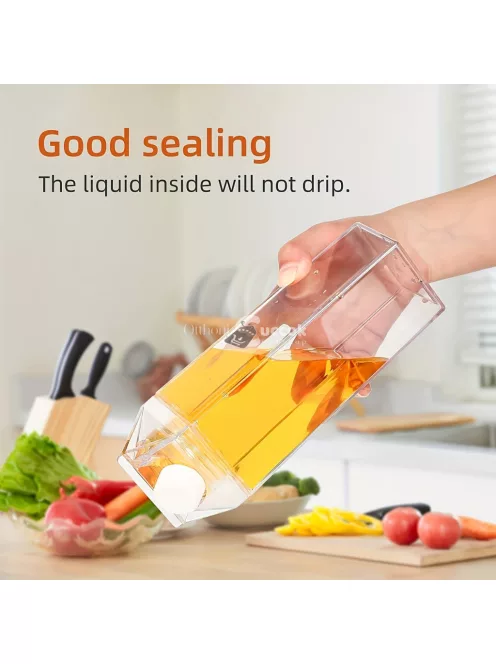 Kreatív, négyzet alakú kulacs, nagy űrtartalmú vizes palack