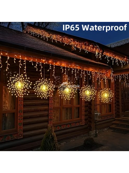 2db-os napelemes kültéri tűzijáték fény