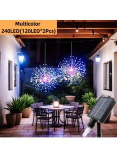 2db-os napelemes kültéri tűzijáték fény