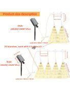 2db-os napelemes kültéri tűzijáték fény