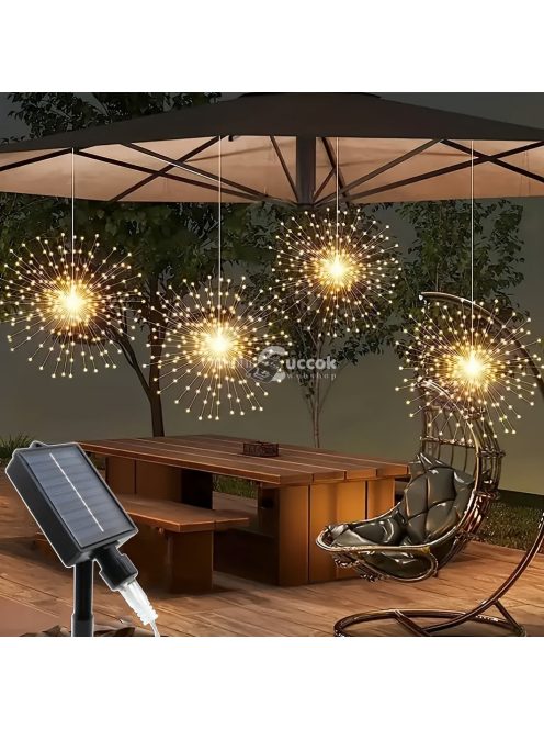 2db-os napelemes kültéri tűzijáték fény