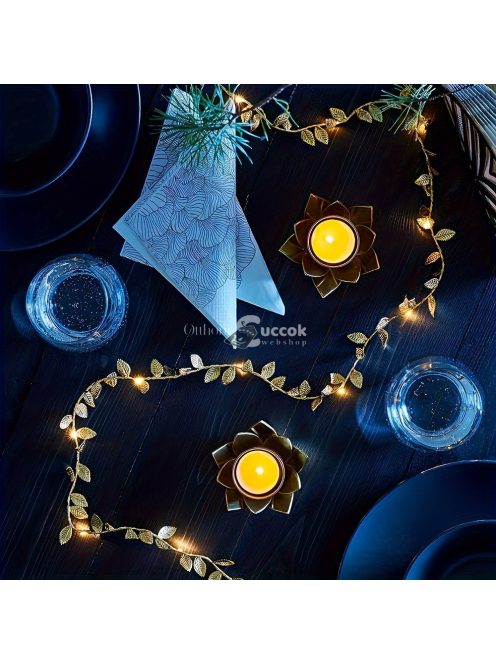 Romantikus Arany Levél Tündérfény