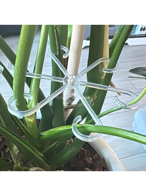 4db műanyag tartóelem növény száraihoz