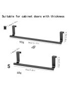 Rozsdamentes acél törülközőtartó